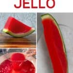 Slices of watermelon jello