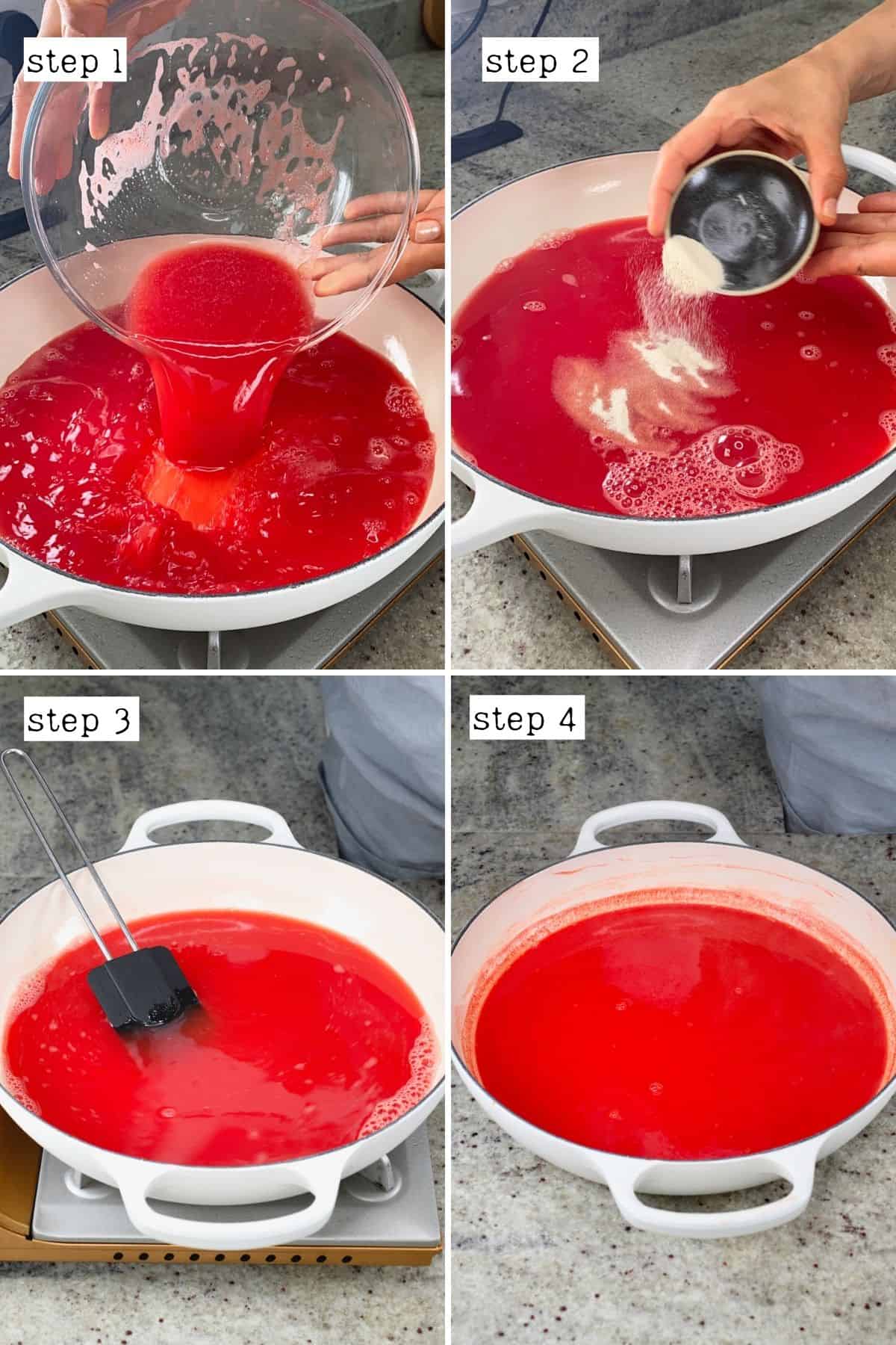 Steps for making watermelon jelly