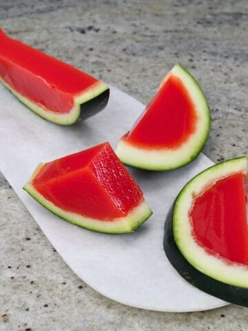 Watermelon jello slices