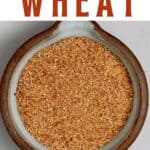 Homemade bulgur wheat