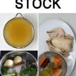 Steps to making homemade chicken stock