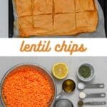 Gluten-Free Red Lentil Crackers (Lentil Chips)