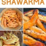 Steps for making mushroom shawarma