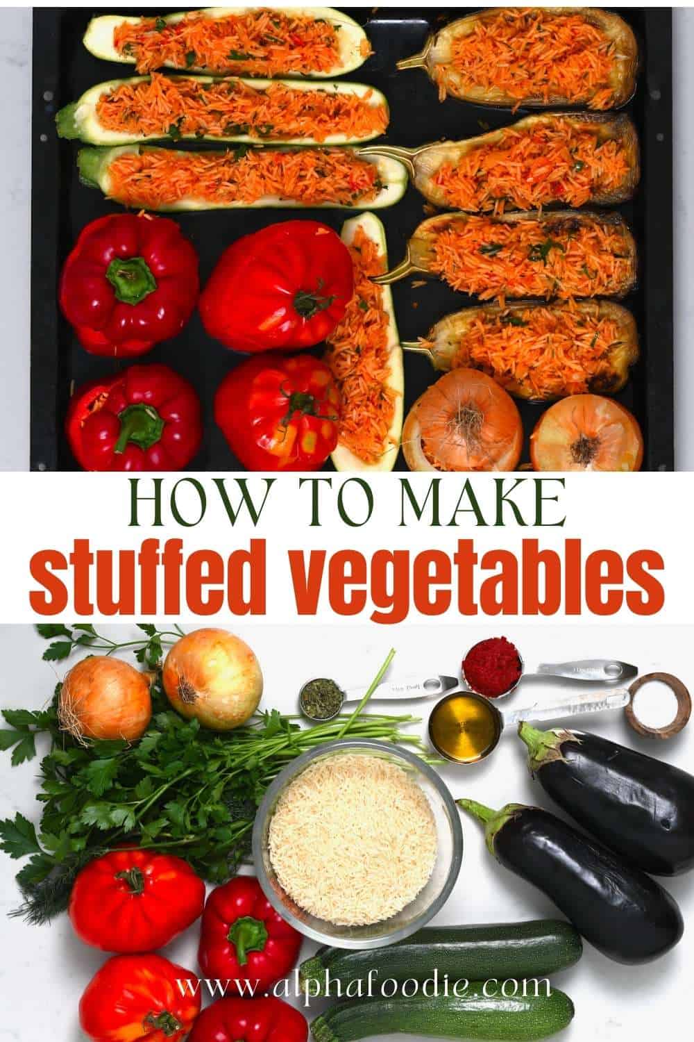 Greek Stuffed Vegetables with Rice Alphafoodie
