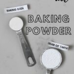 Two spoons of baking soda and cream of tartar