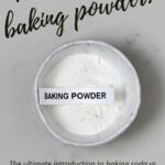 A small bowl with baking powder