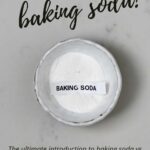 A small bowl with baking soda