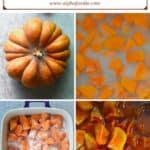 Steps for making candied pumpkin