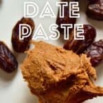 Homemade date paste