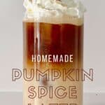 Homemade pumpkin spice frappuccino