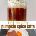 Steps to make pumpkin spice latte