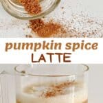 Pumpkin pie spice and pumpkin spice latte