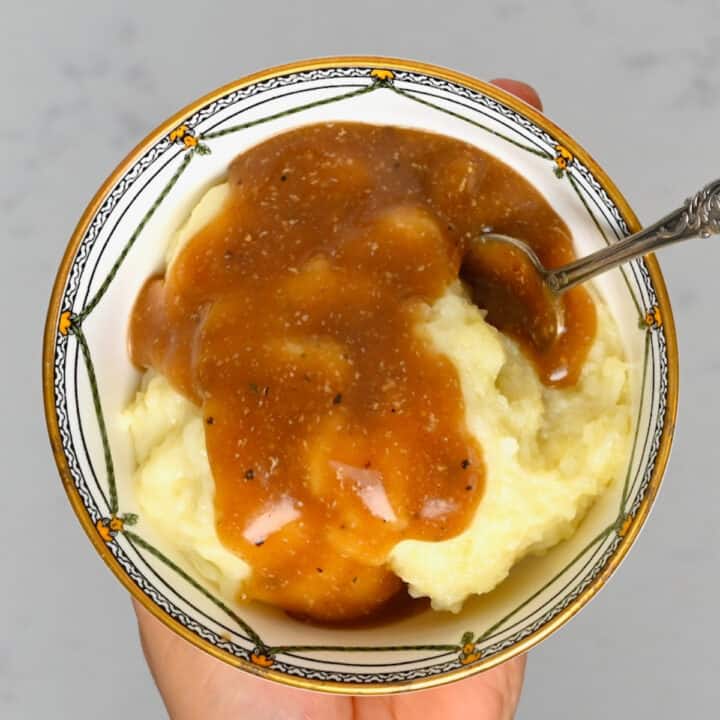 Quick Easy Brown Vegan Gravy Alphafoodie