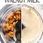 Steps for making walnut milk