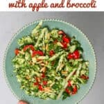 A serving of apple broccoli salad