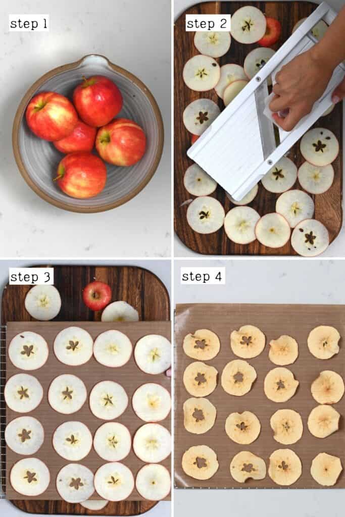 Steps for making apple chips
