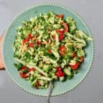 A serving of broccoli apple salad - 12