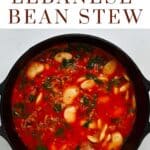 Homemade butter bean stew