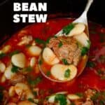 Homemade butter bean stew
