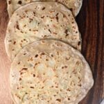 Homemade potato roti on a cutting board - 17