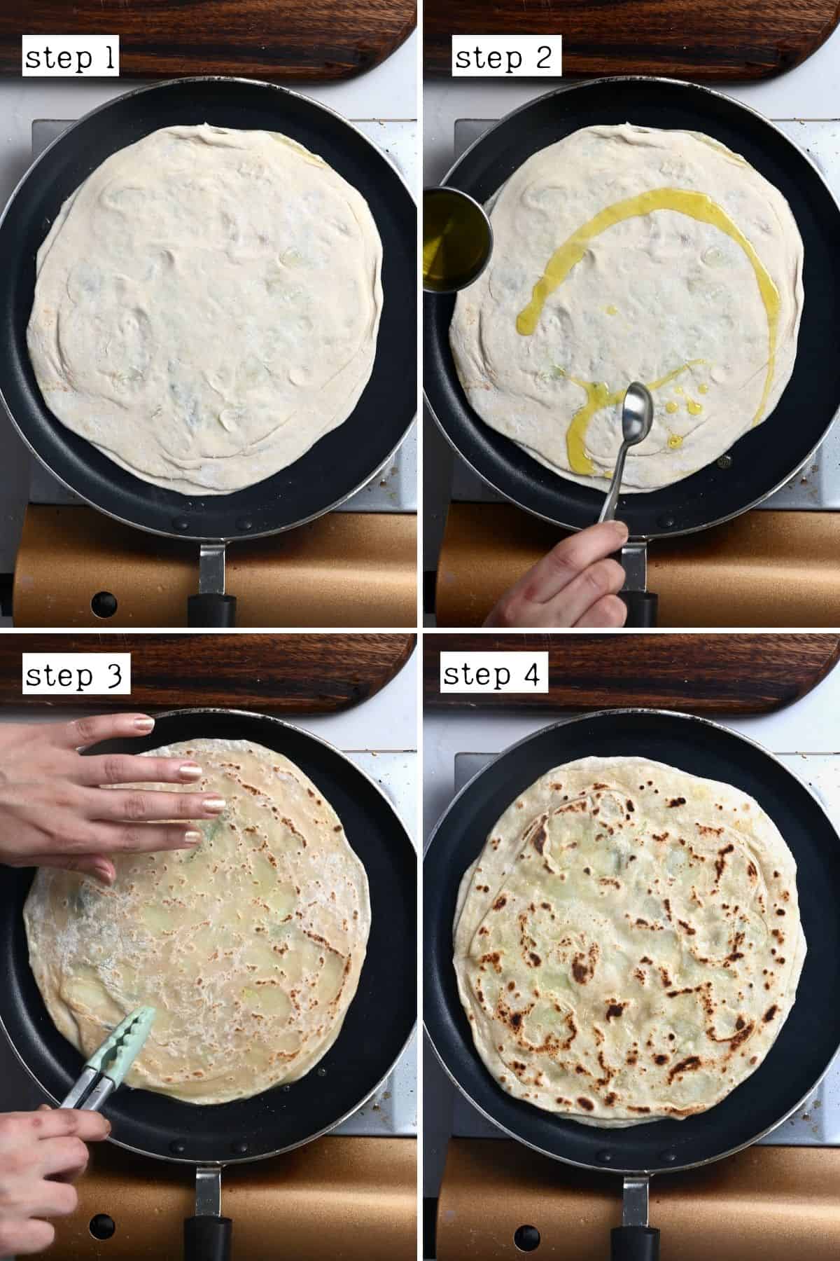 Steps for cooking potato roti