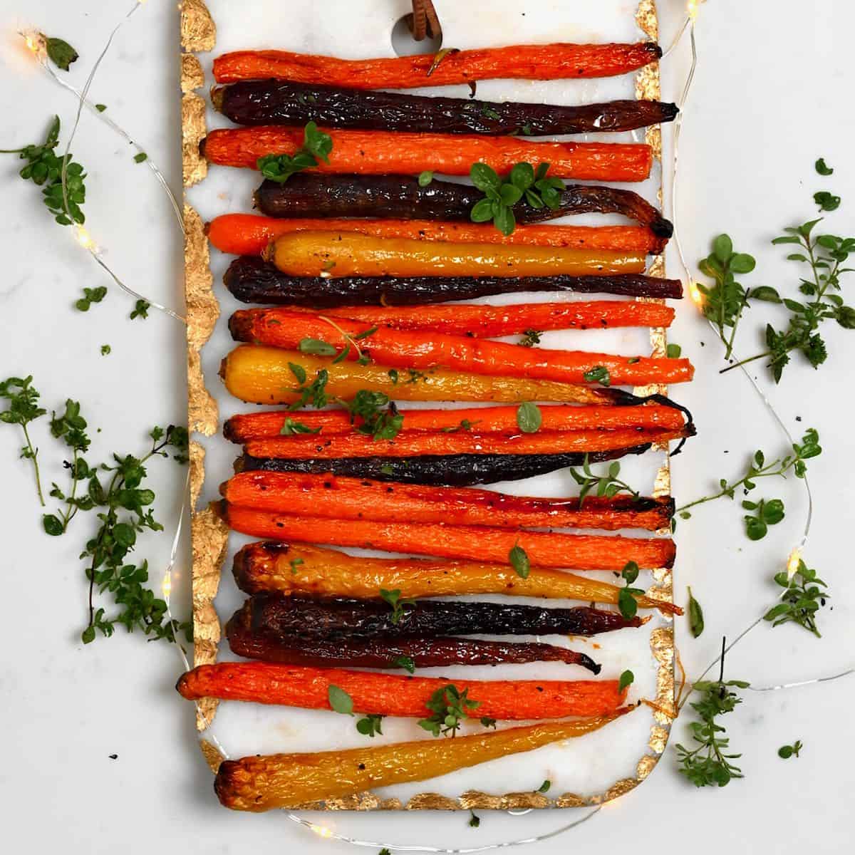 roasted carrots square photo