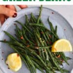 Air-fried green beans