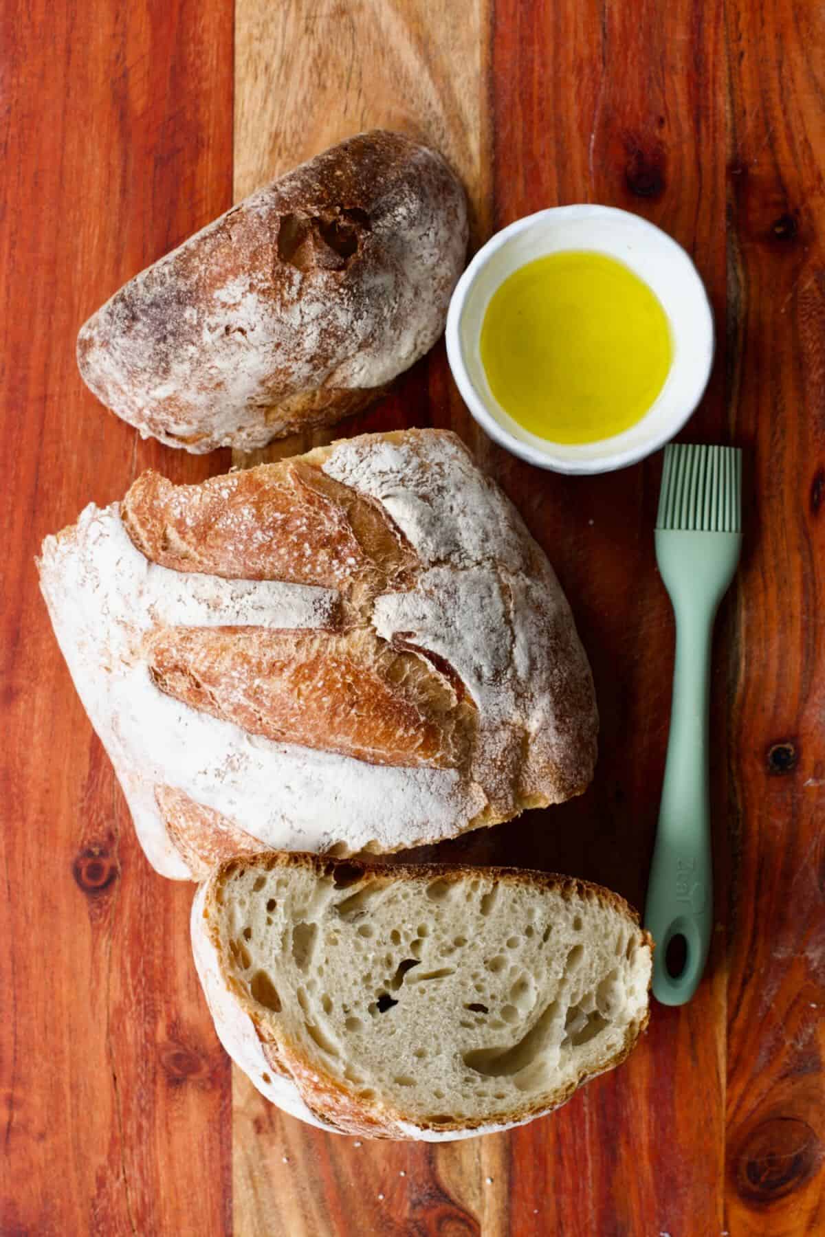 Bread and olive oil