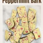 White chocolate peppermint bark