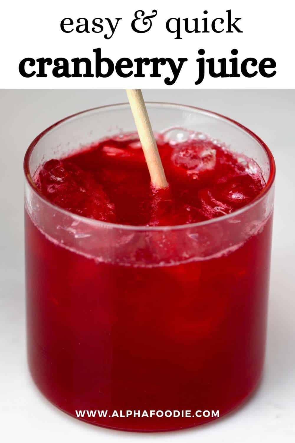 How to Make Cranberry Juice (Stovetop Sugar Free Optional) Alphafoodie