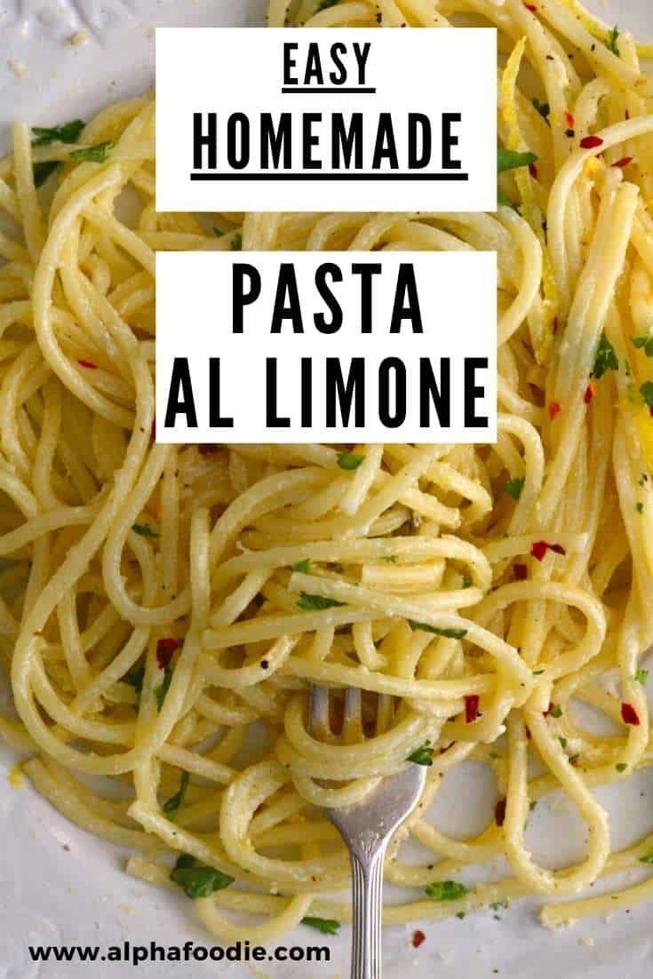 Easy Garlic Lemon Pasta (Pasta al Limone) Alphafoodie