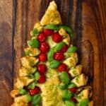 Pesto Christmas tree on a chopping board - 20