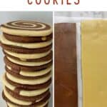 Steps to make Chocolate Vanilla Pinwheel Cookies