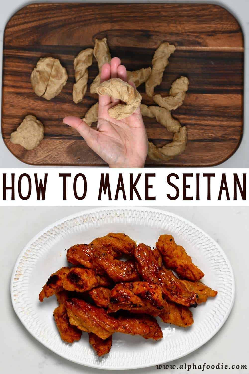 How to Make Seitan Chicken (Vegan Chicken) Alphafoodie