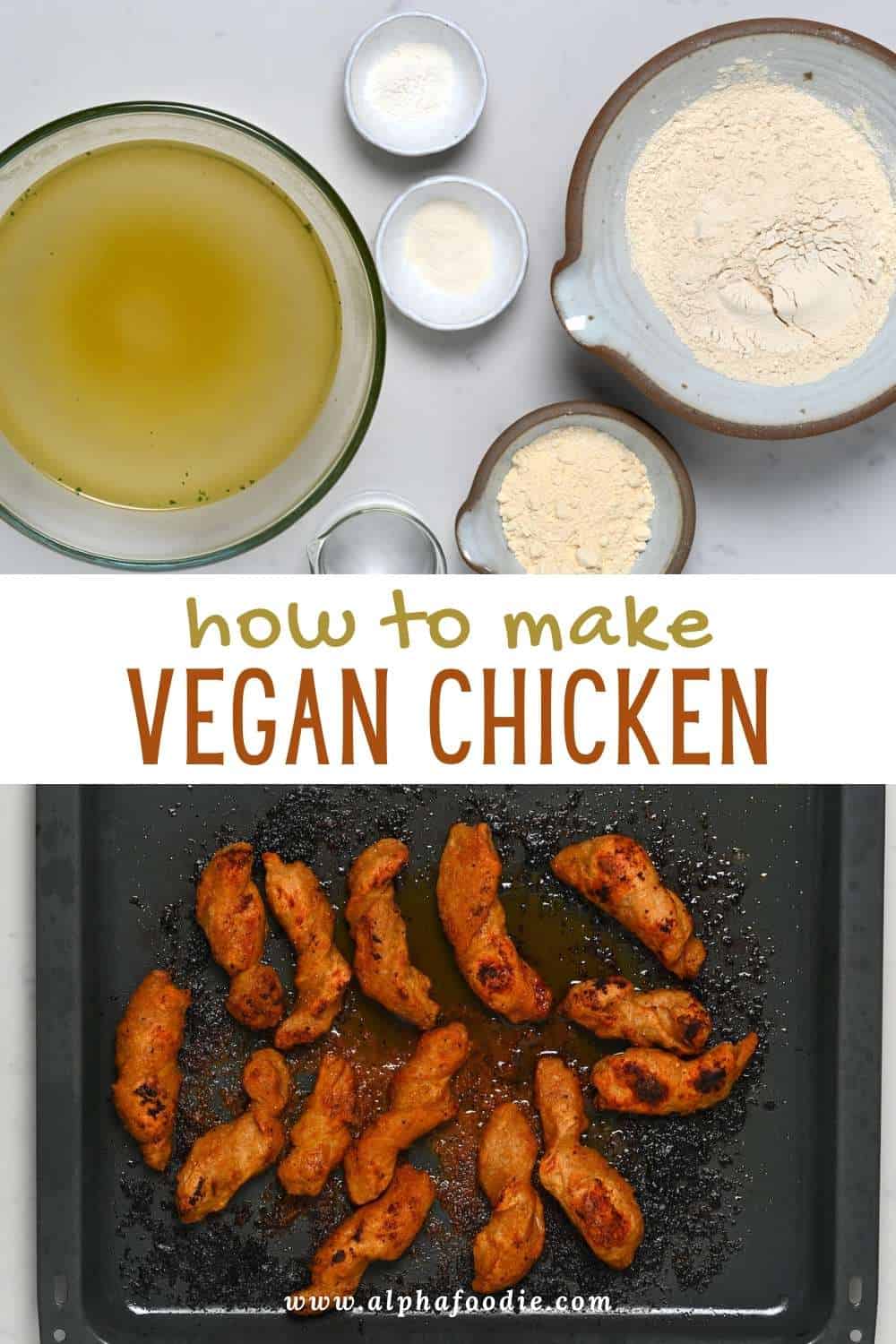 How to Make Seitan Chicken (Vegan Chicken) Alphafoodie