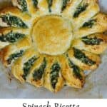 Ricotta and spinach puff pastry