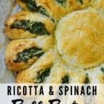 Ricotta and spinach puff pastry