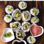 Easy avocado sushi rolls