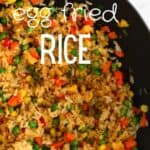 Easy Egg Fried Rice with Vegetables