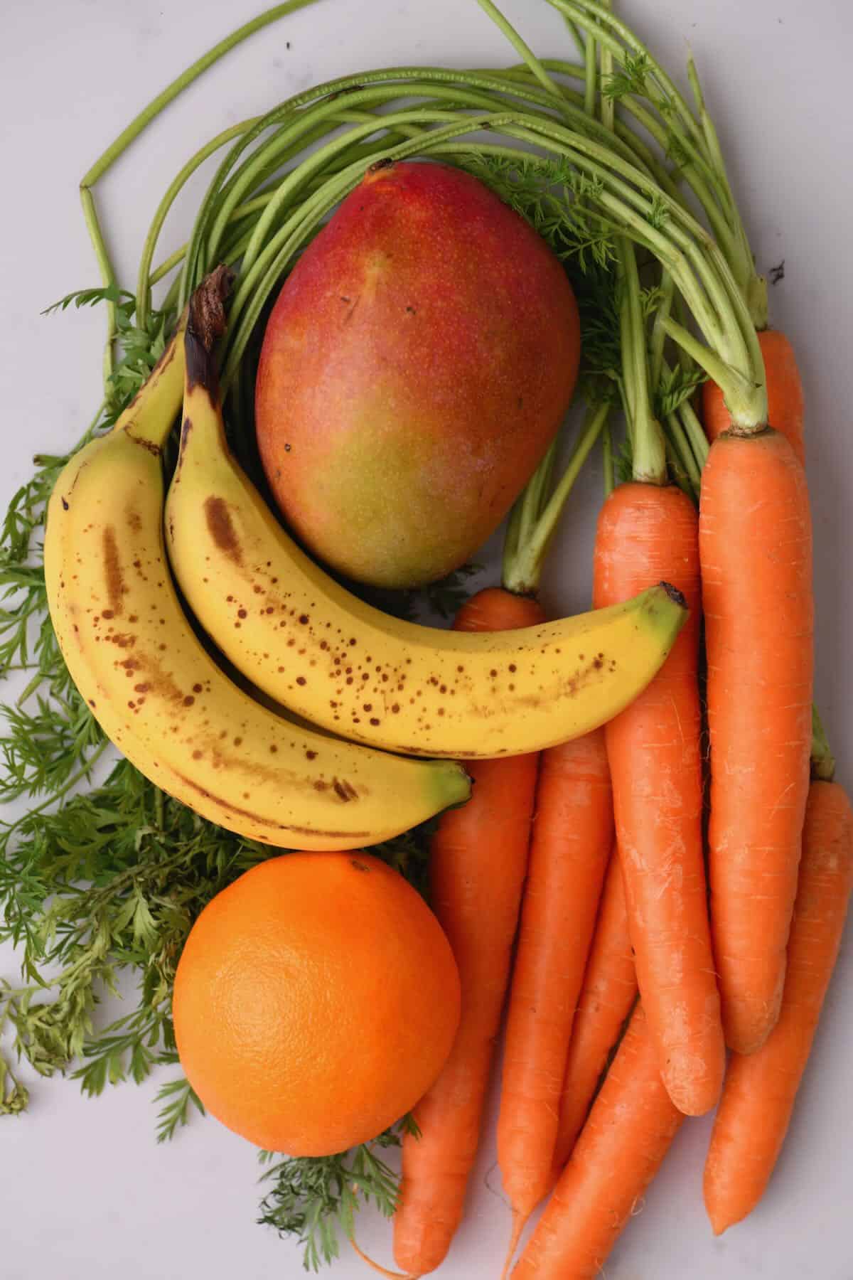 Fruit and veggies with high sugar content