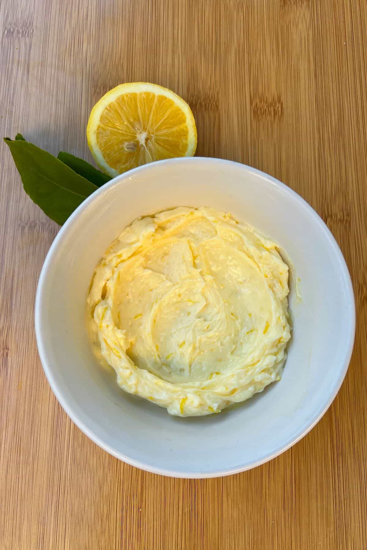 Lemon Butter in a bowl