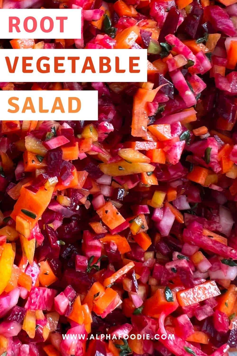 Easy Beet and Carrot Salad (Raw Root Vegetable Salad) Alphafoodie