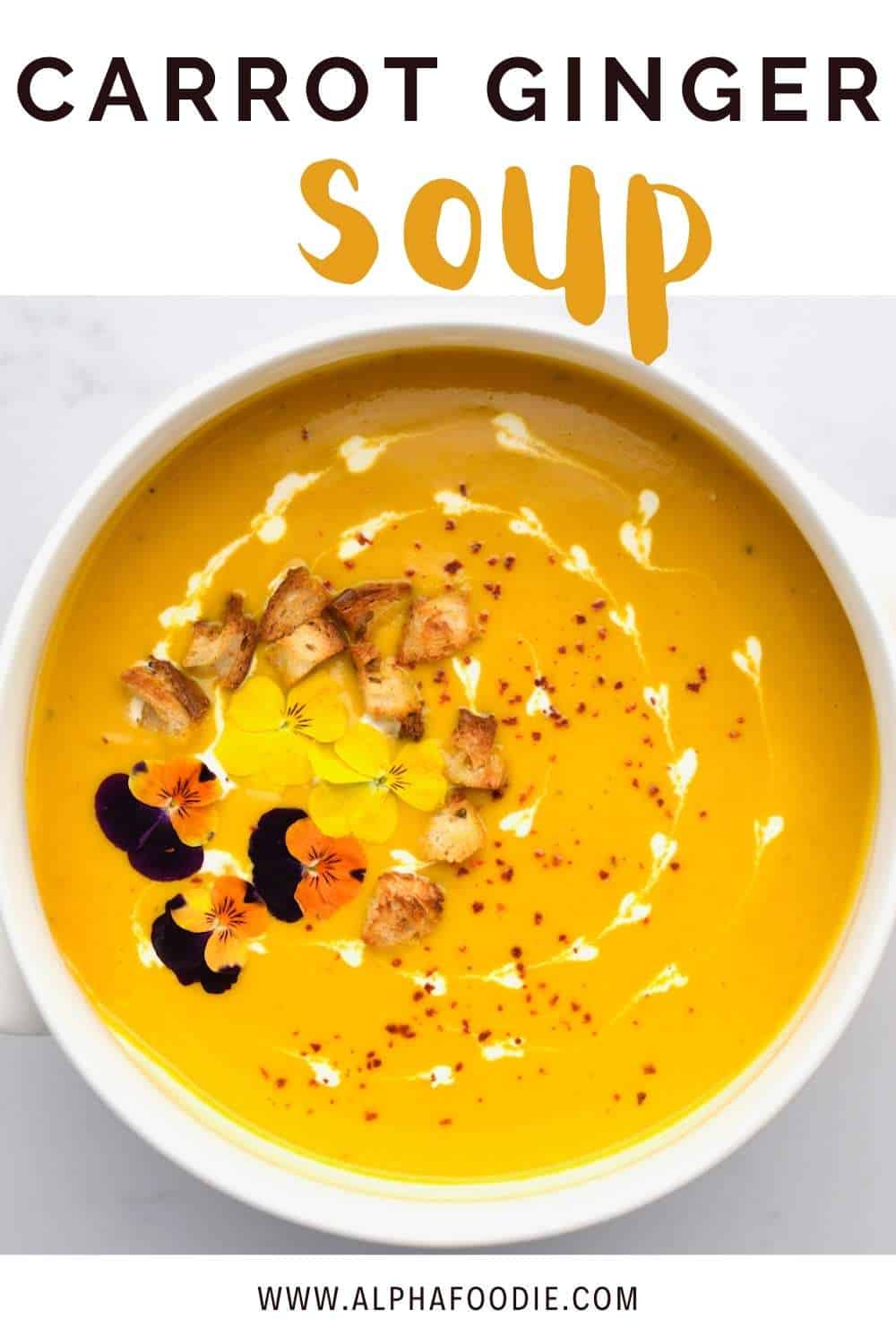 Easy Carrot Soup - Alphafoodie