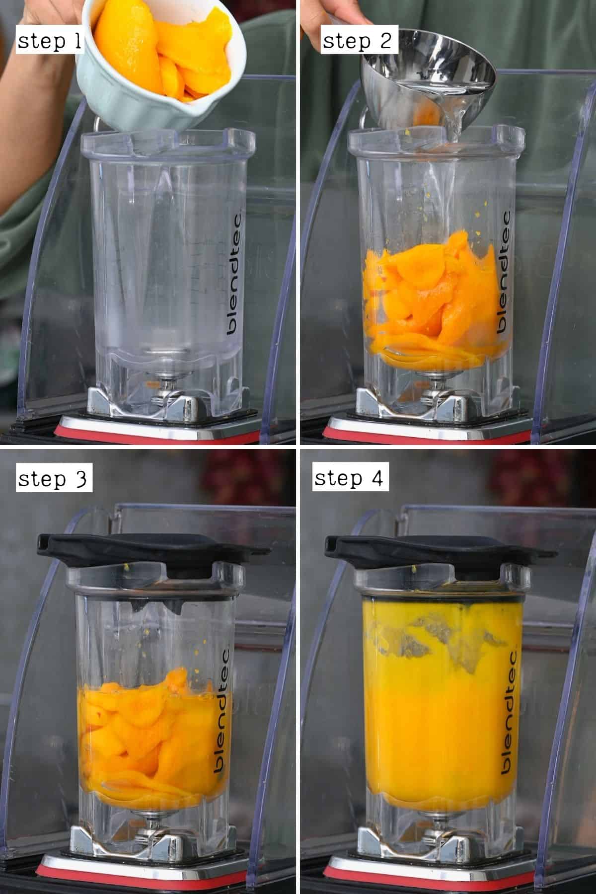 Steps for making mango juice