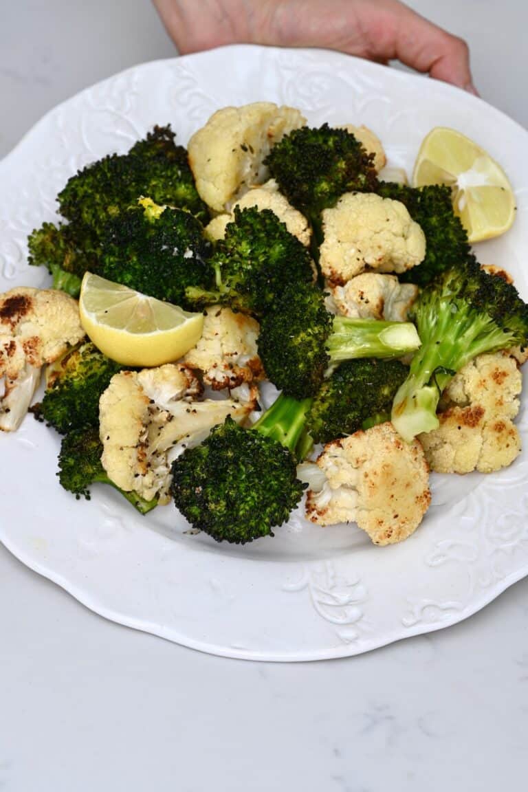 Roasted Cauliflower and Broccoli (Oven and Air Fryer Methods) (+ Flavor
