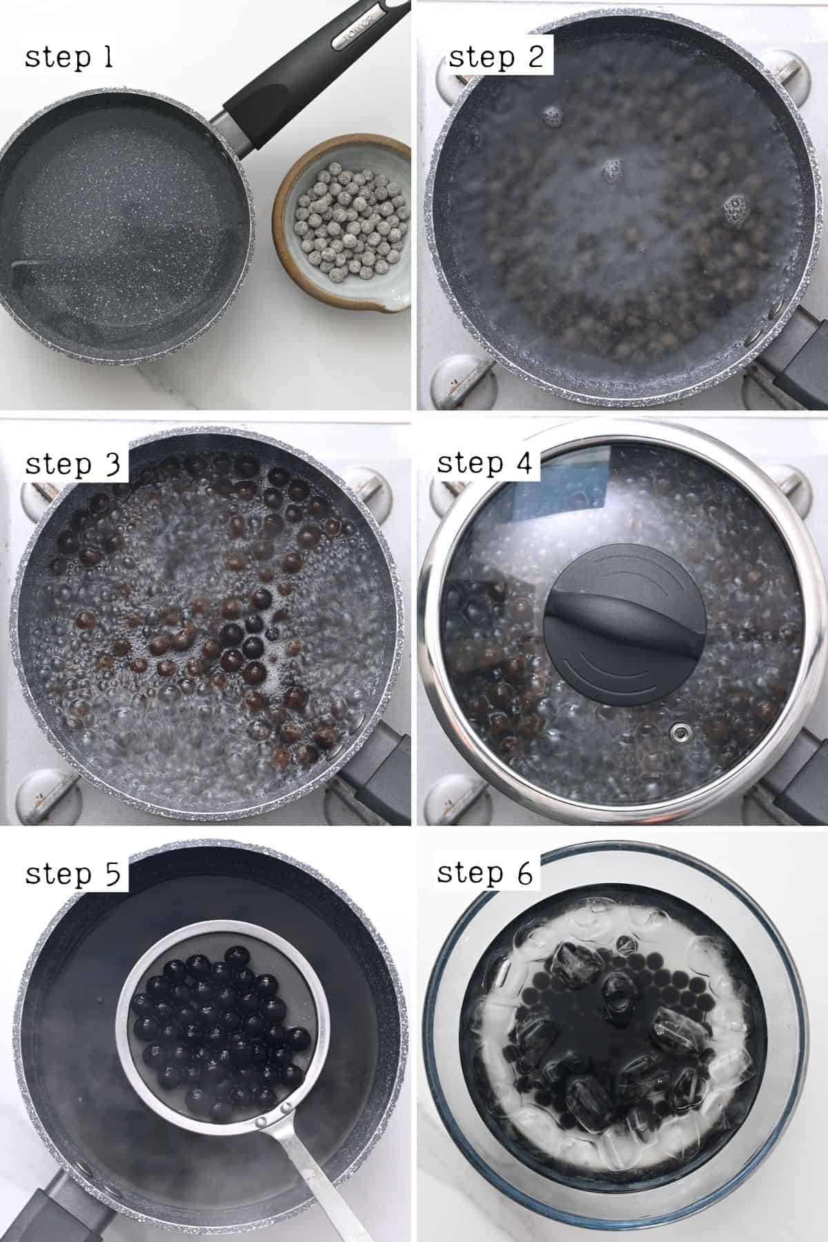 Steps for cooking tapioca