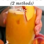 How to Make Peach Juice (Peach Nectar | 2 Methods)