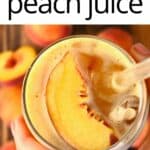 How to Make Peach Juice (Peach Nectar | 2 Methods)