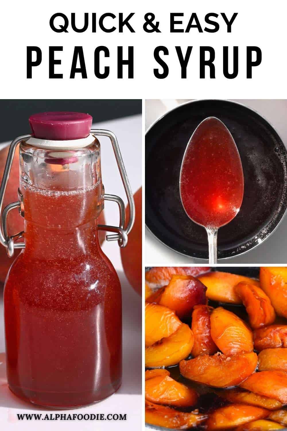 How to Make Peach Simple Syrup Alphafoodie