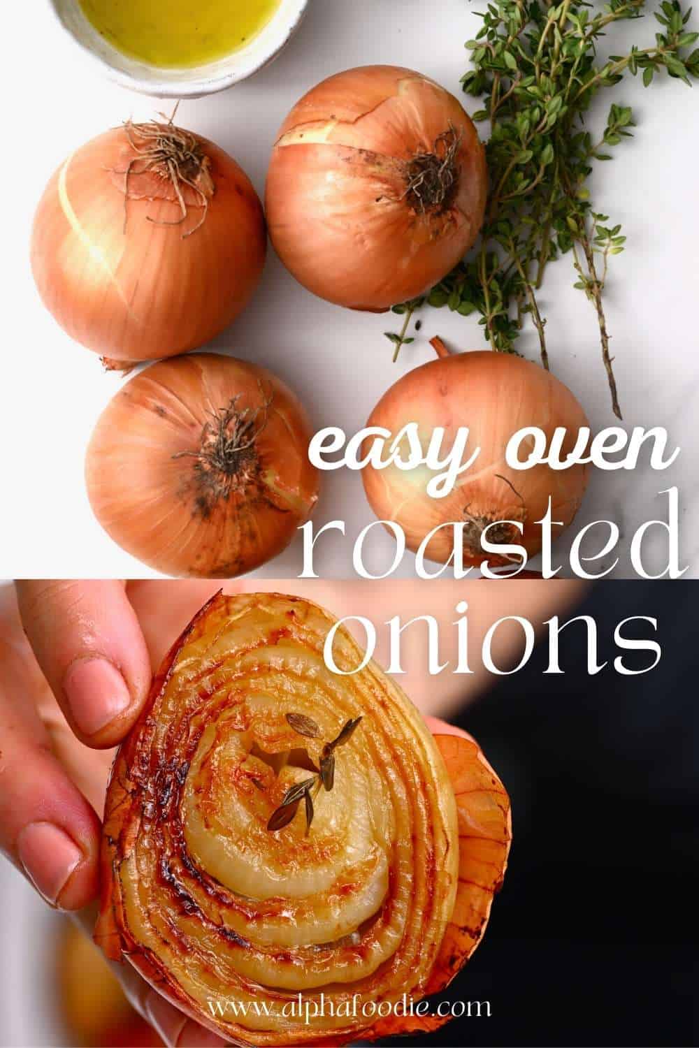 Simple Roasted Onions (Halved, Whole, Quartered) Alphafoodie